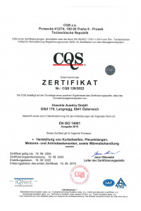 IQNet ISO Zertifikat
